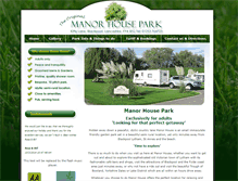 Tablet Screenshot of manorhousecaravanpark.co.uk